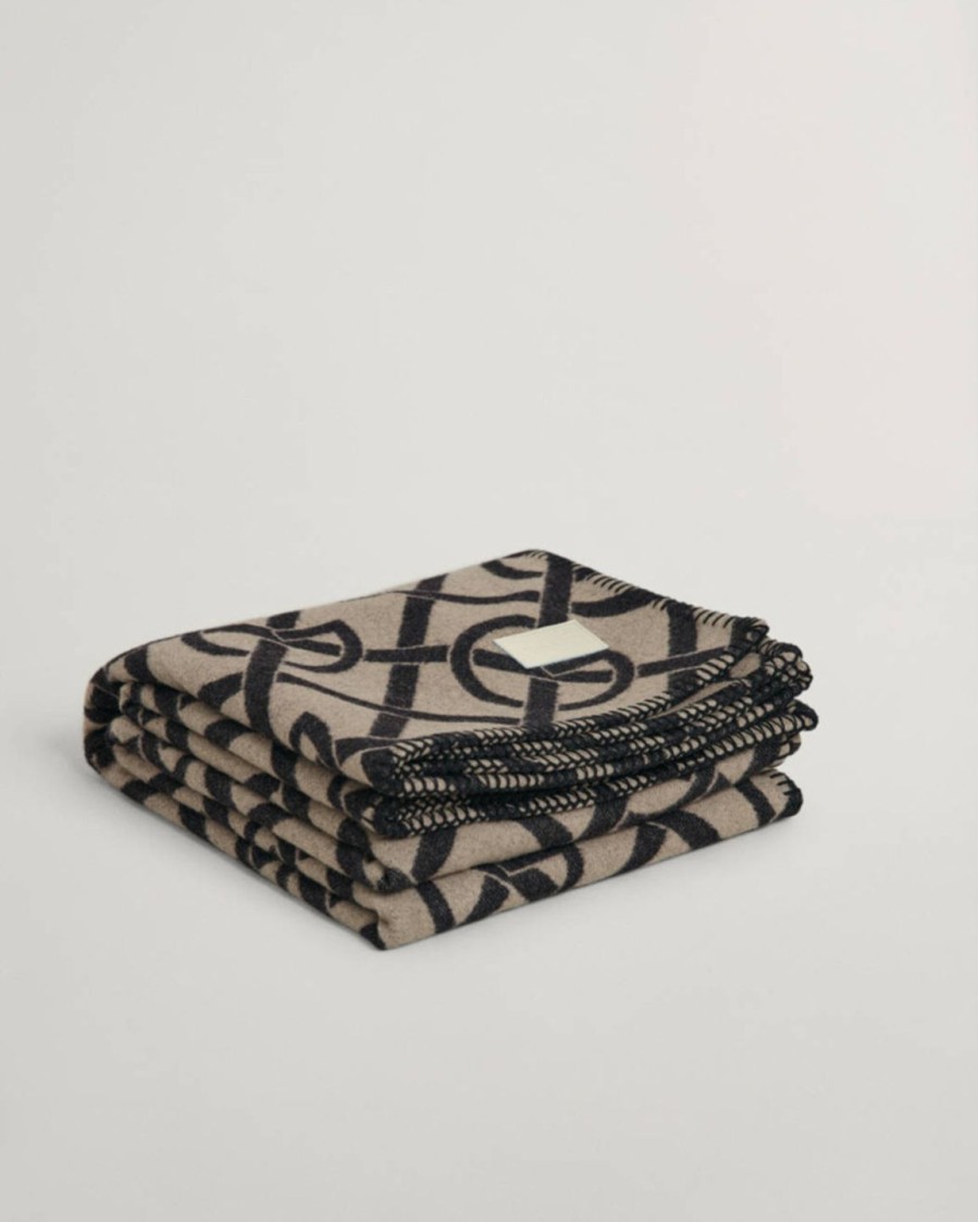 Koti Gant | G-Pattern -Torkkupeitto 130X180Cm Ruskea