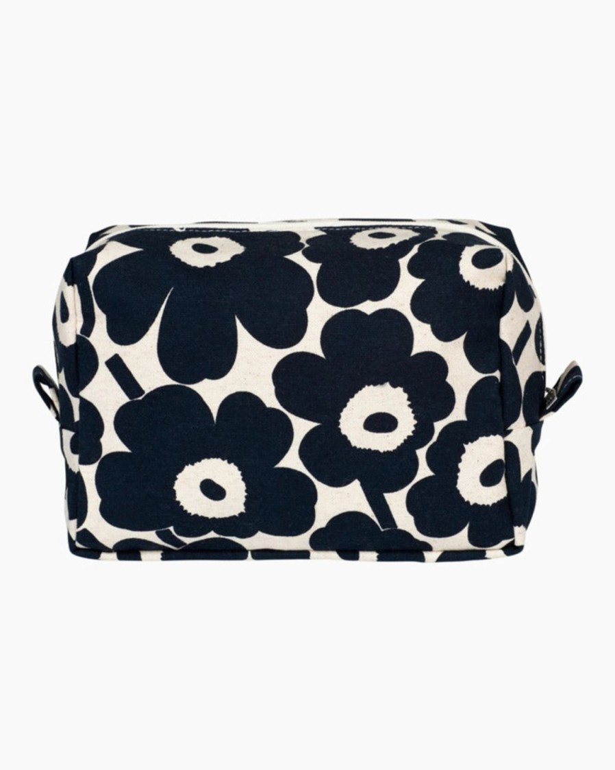 Laukut Marimekko | Vilja Mini Unikko -Kosmetiikkalaukku Tummansininen