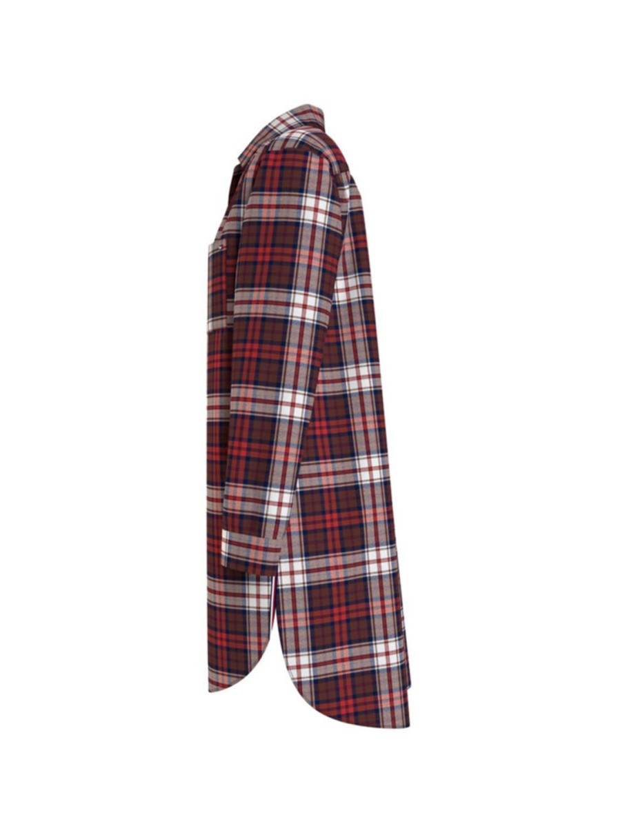 Naiset Tommy Hilfiger Yoasut | Flannel Shirt Nightdress Poppy