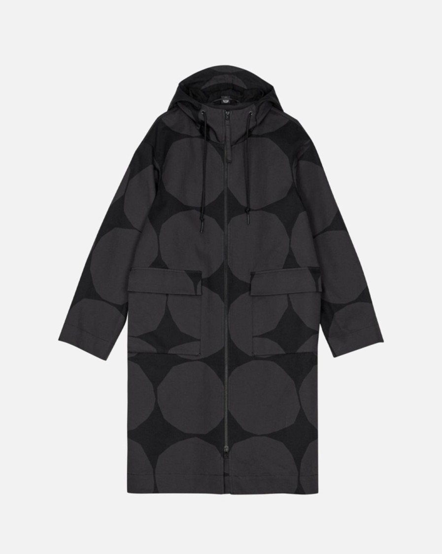 Naiset Marimekko Kevyet Takit | Mangaani Kivet -Takki Musta