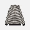 Naiset Marimekko Collegepaidat Ja Hupparit | Lona Men'S Fit Tasaraita -Huppari Black&White