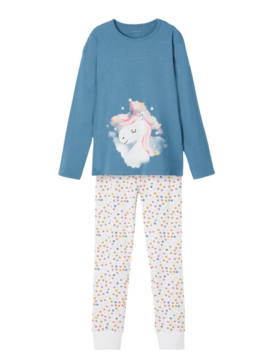 Lapset Name It Yo& Ja Oloasut | Nkfnightset Unicorn -Pyjama Sininen
