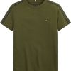 Lapset Tommy Hilfiger T&Paidat | Tape-T-Paita Tummanvihrea
