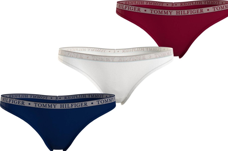 Naiset Tommy Hilfiger Alusasut | Lace 3P Thong -Alushousut Multicolor