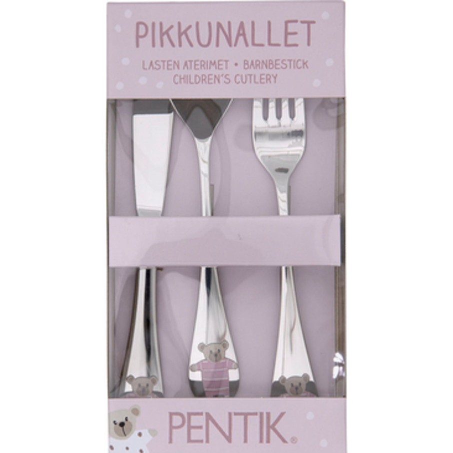 Koti Pentik Aterimet | Pikkunallet-Aterimet Vaaleanpunainen