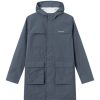 Miehet Les Deux Kevattakit | Damien Crinkle Shell Coat -Takki Tummansininen