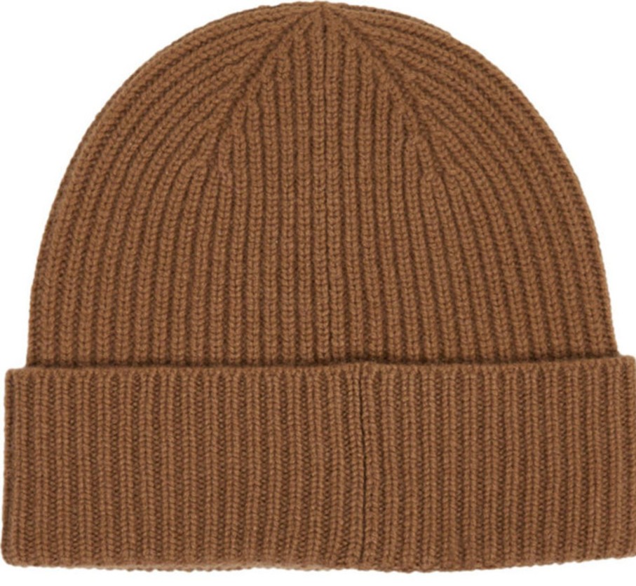 Miehet Tommy Hilfiger Pipot | Th Cashmere Plaque -Pipo Ruskea