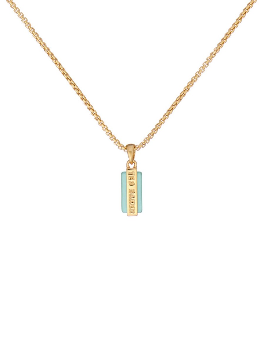 Naiset Ted Baker Kaulakorut | Gianni Gem Bar Pendant -Kaulakoru Vaaleanturkoosi